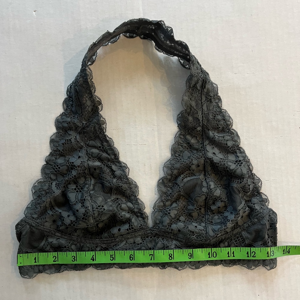 Free People Intimately Galloon gray lace halter bra bralette - Picture 6 of 8